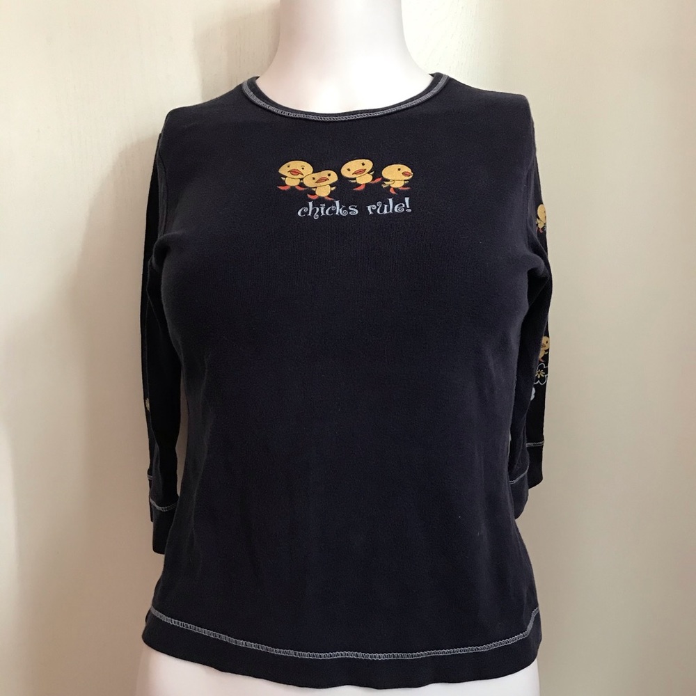 90s DeliA*s Magazine Chicks Rule Graphic Top